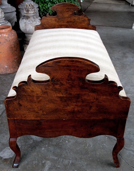 A Charming & Deeply Patinated French Provincial Walnut Day Bed 1