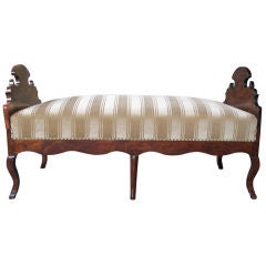 A Charming & Deeply Patinated French Provincial Walnut Day Bed