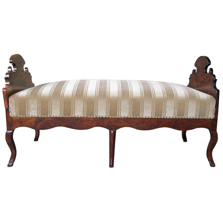 A Charming & Deeply Patinated French Provincial Walnut Day Bed