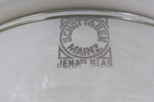 A Unique Set of 6 German Industrial Glass Funnels; by Jena Glas