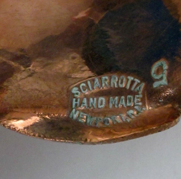 Feuille d'érable américaine en cuivre magnifiquement rendue par Sciarrotta Excellent état - En vente à San Francisco, CA