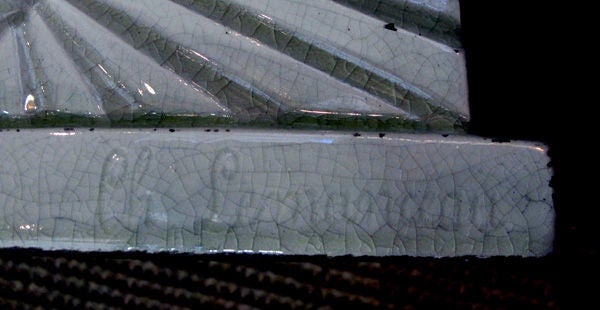 A Charming French Art Deco White-Glazed Ceramic Squirrel