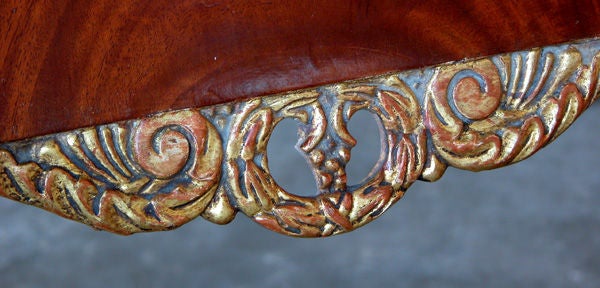 A Handsome Pair of Russian Second Empire Mahogany Armchairs 1