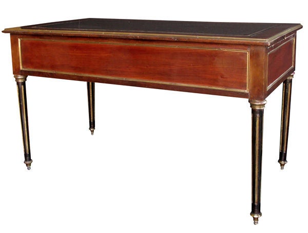A Handsome French Louis Philippe Mahogany 5-Drawer Desk