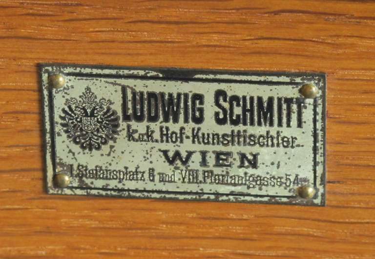 Good Quality Pair of Viennese Mahogany Cabinets by Ludwig Schmitt, Vienna In Excellent Condition In San Francisco, CA