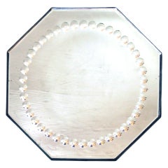 A Shimmering English Art Deco Octagonal Tray or Wall Mirror