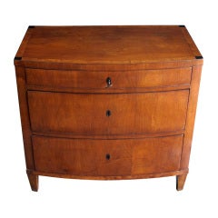 A Handsome Danish Empire 3-Drawer Birchwood Commode 3
