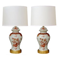 A Graceful Pair of French White Porcelain Ginger Jar Lamps