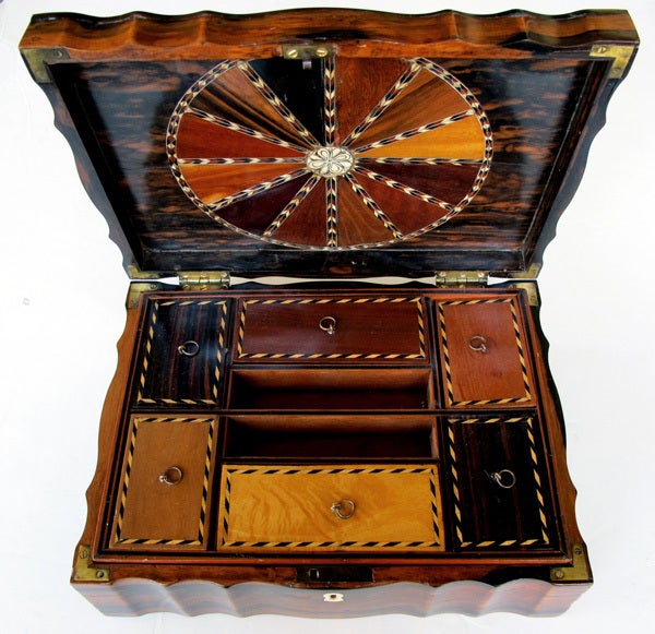 A Large & Striking Anglo-Indian Corromandel Dressing Box 1