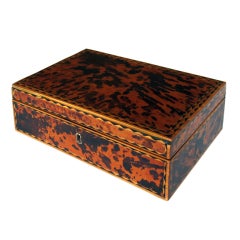 Antique Finely Fitted Anglo Indian Dressing Box with Lidded Compartments