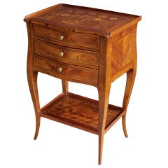 An Elegant French Transitional Kingwood & Rosewood Side Table