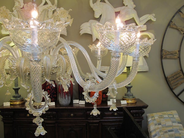 Italian Massive and Superb Quality Murano 1920s, Two Tier Chandelier