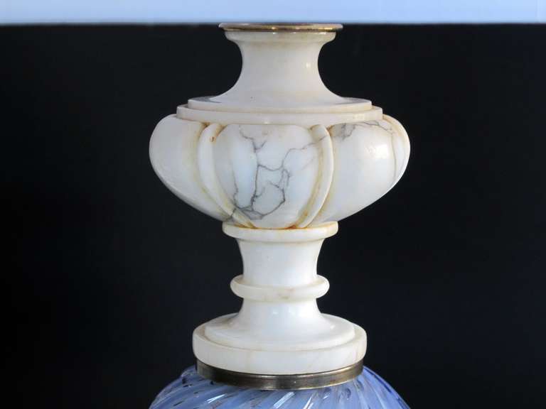 Italian Mid-Century Art Glass Lamp Made for Marbro Lighting, Los Angeles In Good Condition For Sale In San Francisco, CA