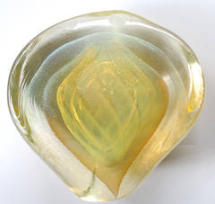 A Fine Swedish Opalescent Glass Sculpture; signed Eickholt Studios