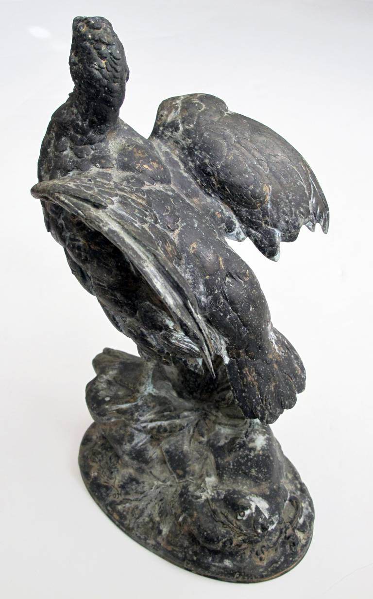 Finely Rendered French Spelter Figure of a Pheasant; Signature 'P Comolera' For Sale 2