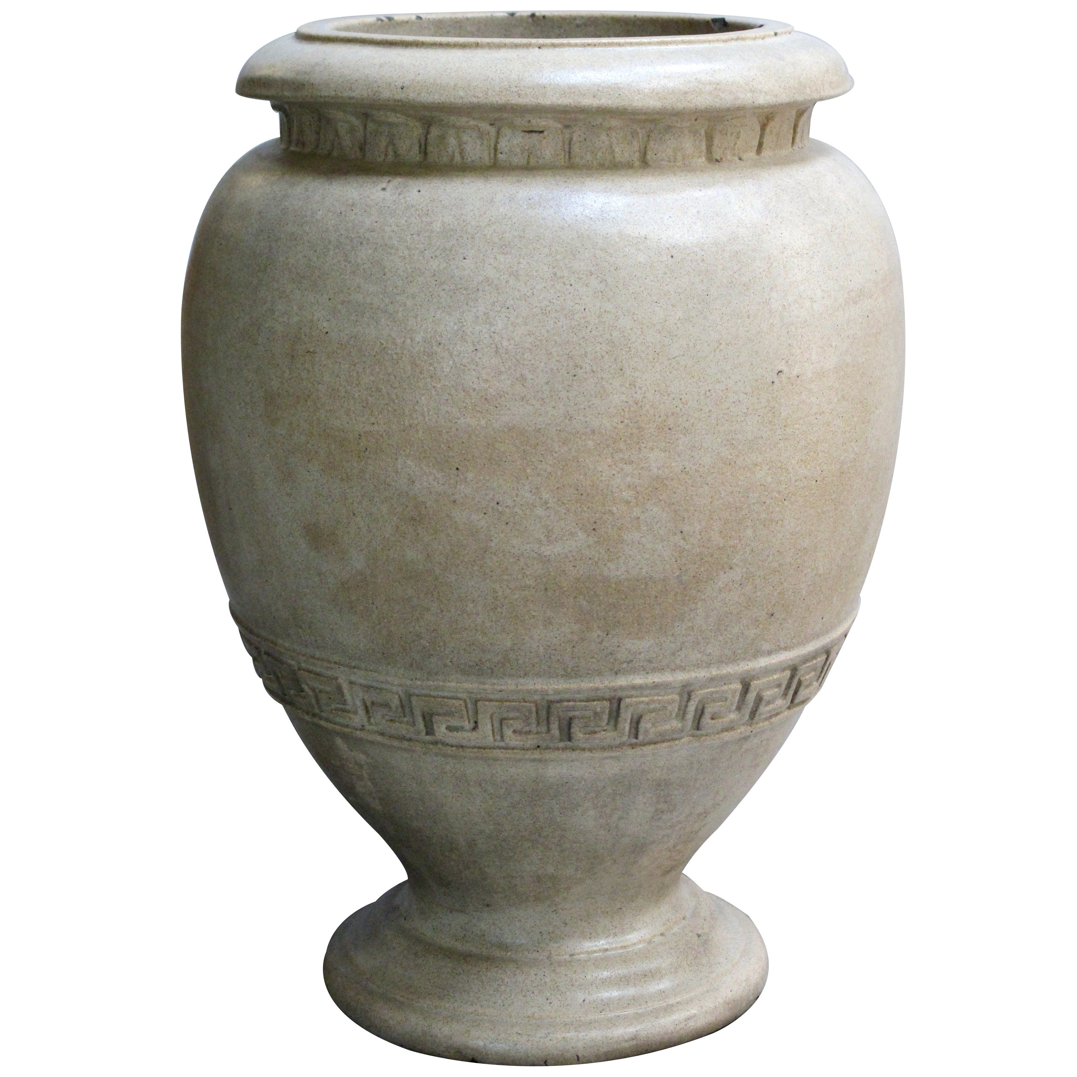 American Neoclassical Style Pottery Urn by N. Clark & Sons