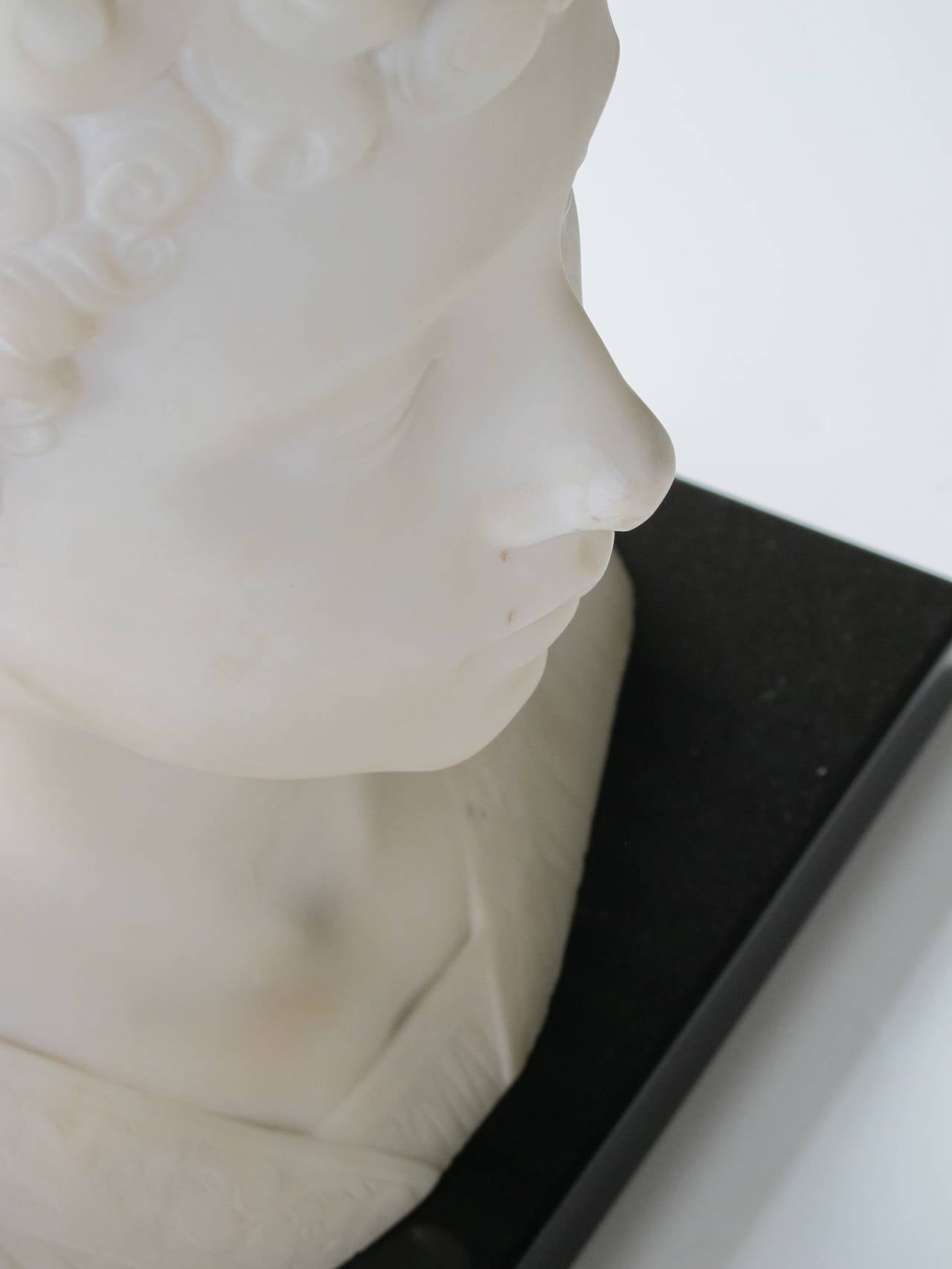 A Finely Modeled Italian Grand Tour Marble Bust of a Boy 4