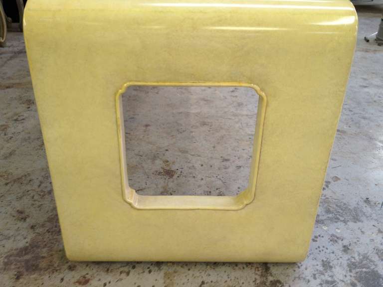 An American Lacquered Parchment Table in the Chinese Taste by Gracie Studios