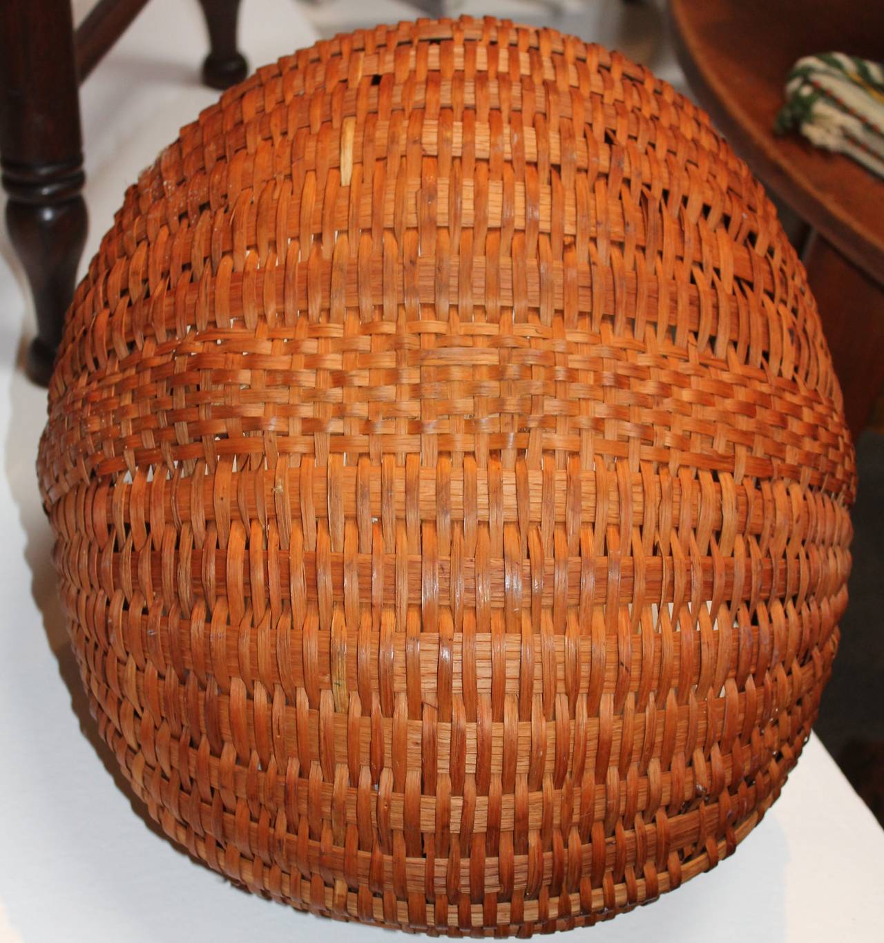 American Monumental 19th Century Hiney Basket from Pennsylvania