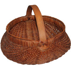 Monumental 19th Century Hiney Basket from Pennsylvania