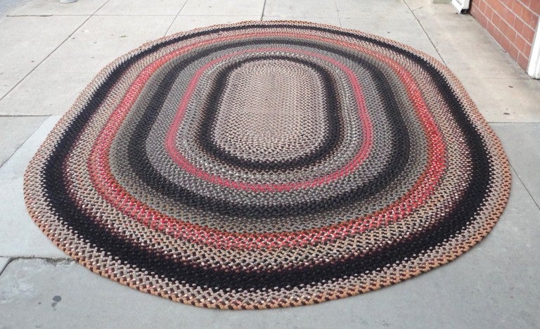 American Fantastic Large Wool Room Size  Braided Rug/South Western Colors