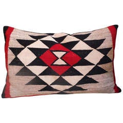 Early  Large Navajo Indian Weaving Pillow