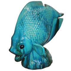 Monumental Pottery Fish Sculpture