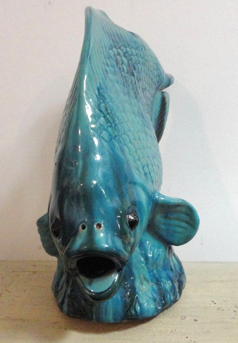 Monumental Pottery Fish Sculpture at 1stDibs