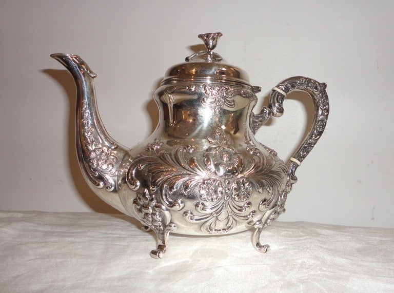 American Monumental  Handarbeit Sterling Silver 6 Piece Tea  Service