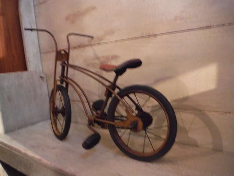 20th Century Signed Mobo  1926 Childrens Bicycle In Original Surface