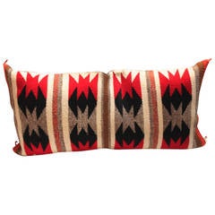 Geometric Flying Geese Navajo Weaving Bolster Pillow