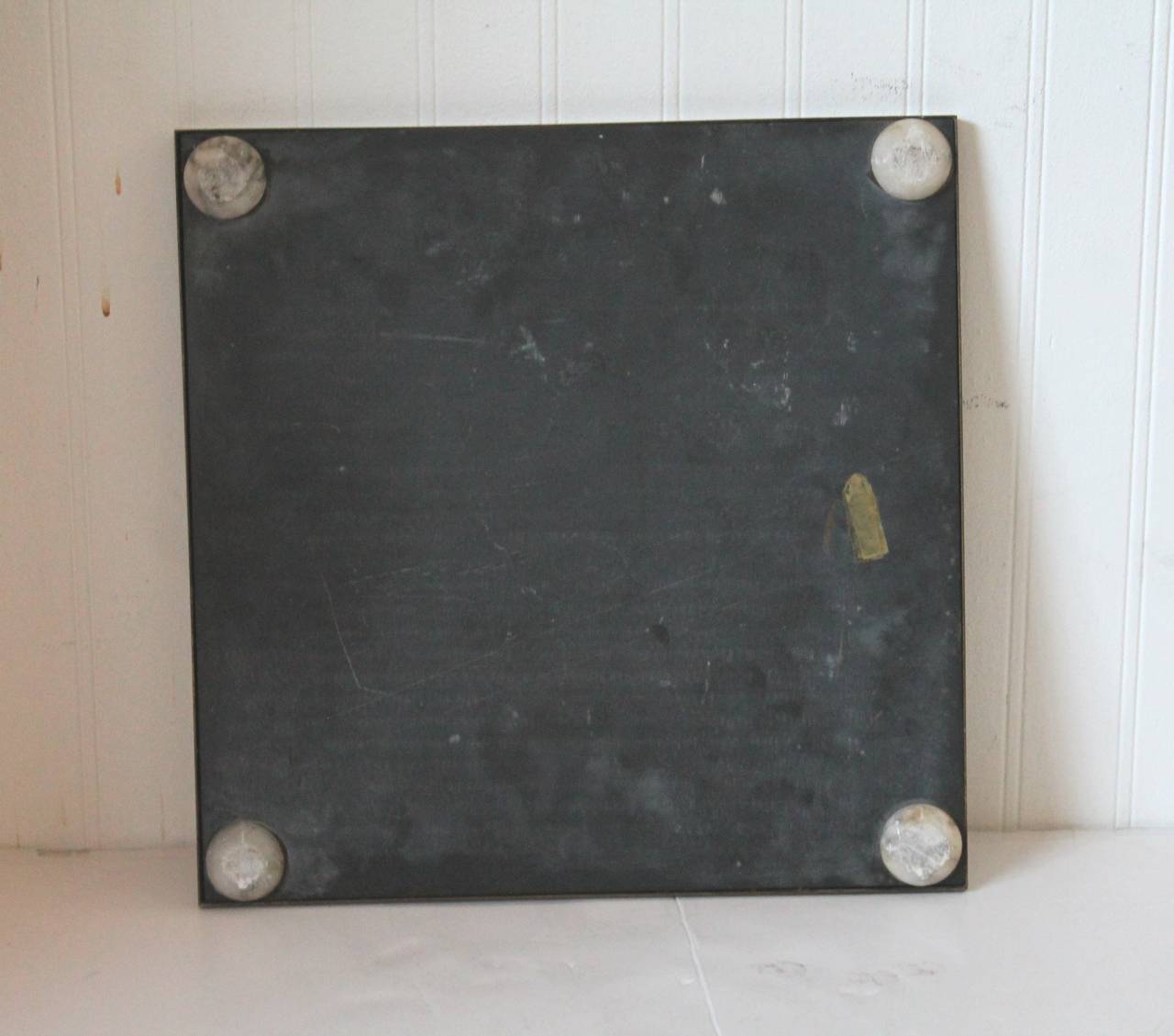 Early 20th Century Organic Alabaster Framed and Footed Game Board 1