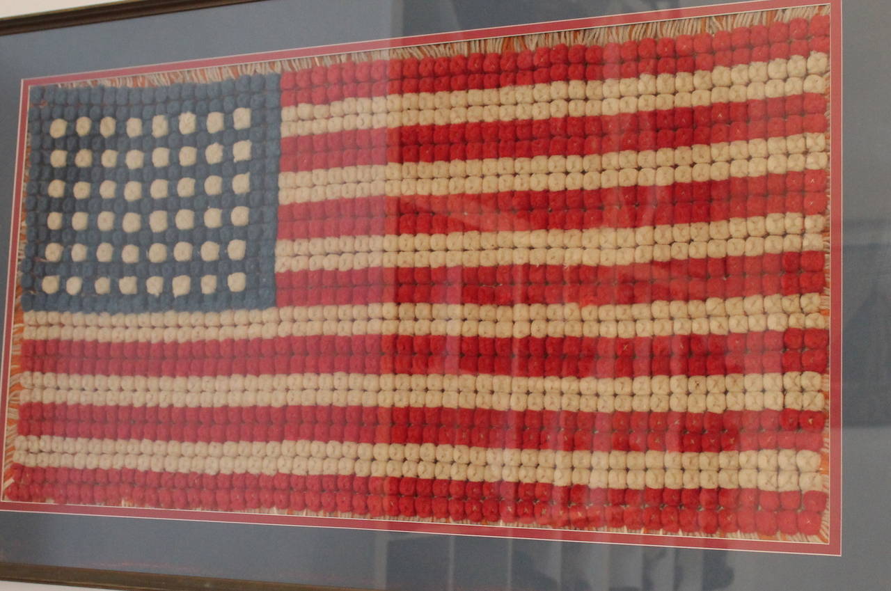 framed american flag art