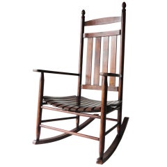 Vintage Rustic Country Rocking Chair From Maine