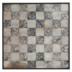 Early 20th Century Organic Alabaster Framed and Footed Game Board