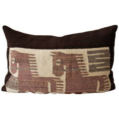 Folky Mexican Indian Weaving Pictorial Pillow 8