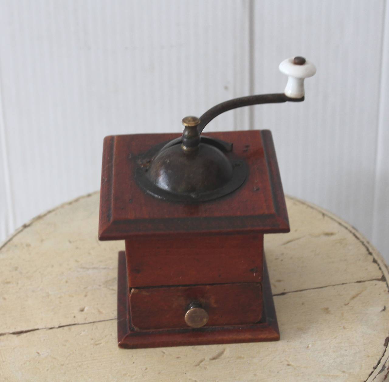 American Classical Rare Miniature 19th Century Salesman's Sample Coffee Grinder