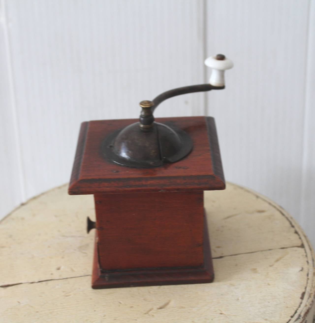 Late 19th Century Rare Miniature 19th Century Salesman's Sample Coffee Grinder