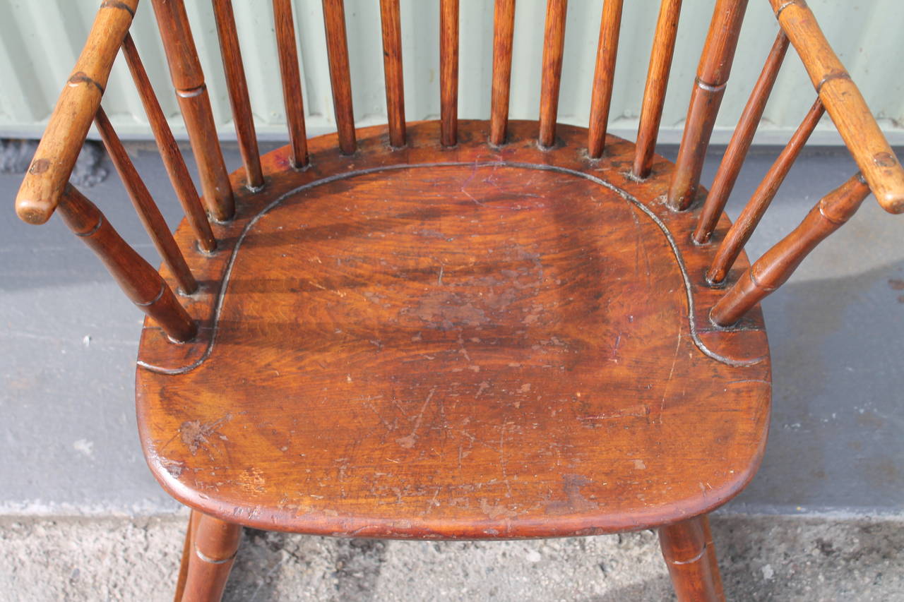 American 19th Century Windsor Rocking Chair from Pennsylvania