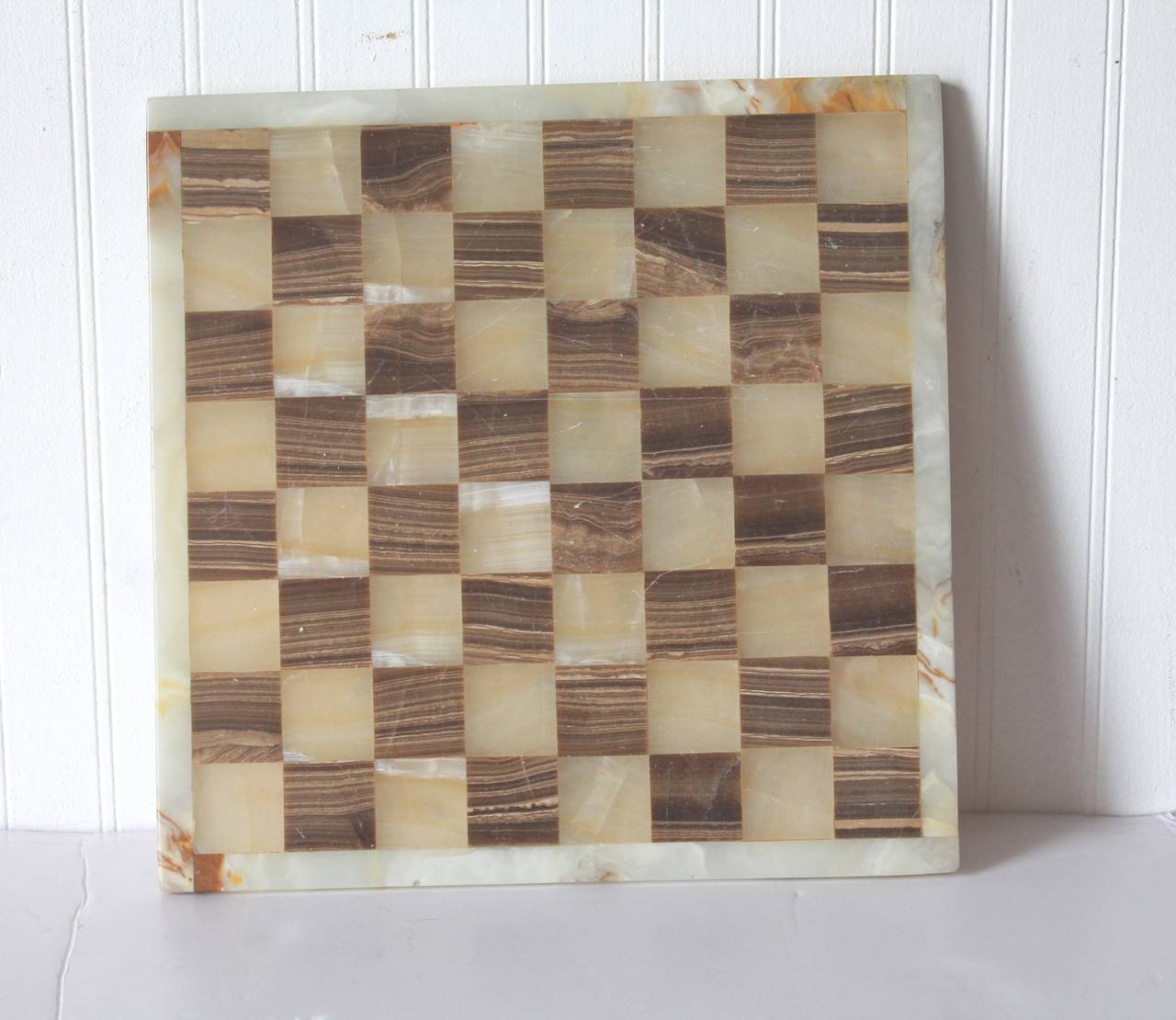 Folk Art Early 20th Century Tri-Colored Marble Game Board