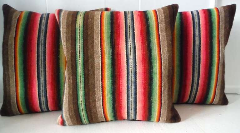 American Mexican Serape Colorful Weaving Pillows