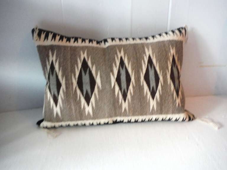 Navajo  Indian Weaving Bolster Pillow