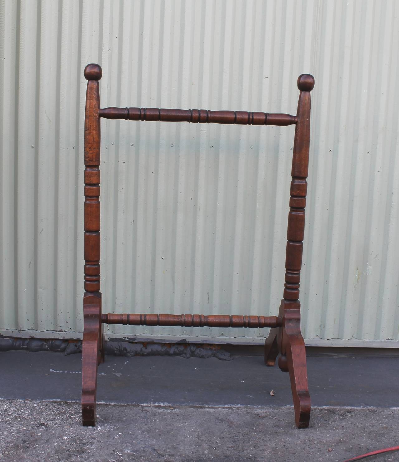 American Colonial 19th Century Walnut Quilt or Blanket Rack