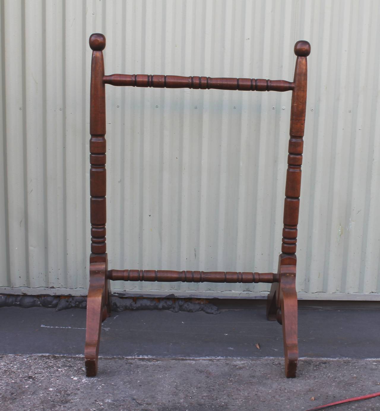 Late 19th Century 19th Century Walnut Quilt or Blanket Rack