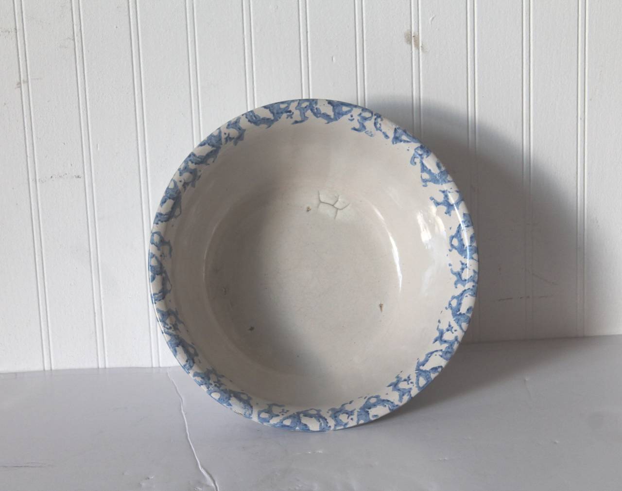 antique spongeware bowls