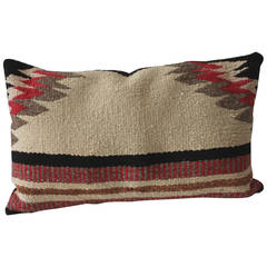 Navajo Indian Weaving Bolster Pillow