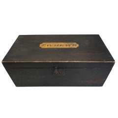 19thc Original Painted Document Box Signed " T.W.HEATH " Vermont 1810 4