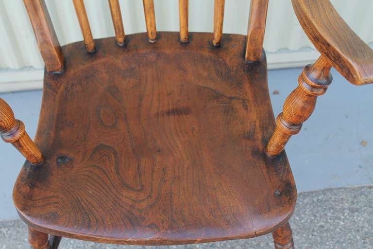 19thc English High Back Arm Chair In Excellent Condition For Sale In Los Angeles, CA