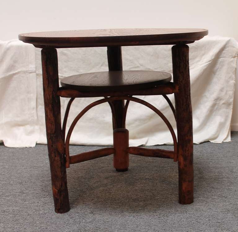 Old Hickory Occasional Table In Excellent Condition In Los Angeles, CA