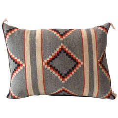 Geometric Navajo Indian Weaving Pillow